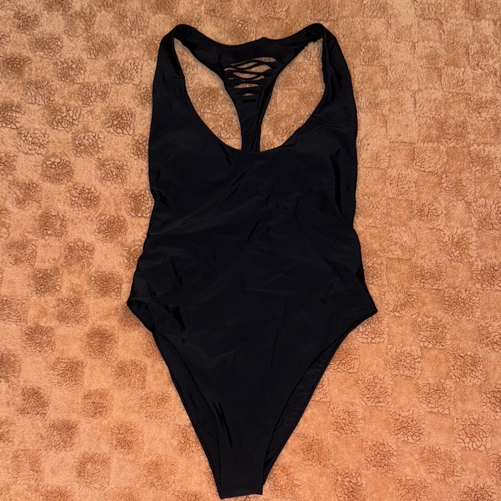 American Eagle Outfitters Black One-Piece Swimsuit
